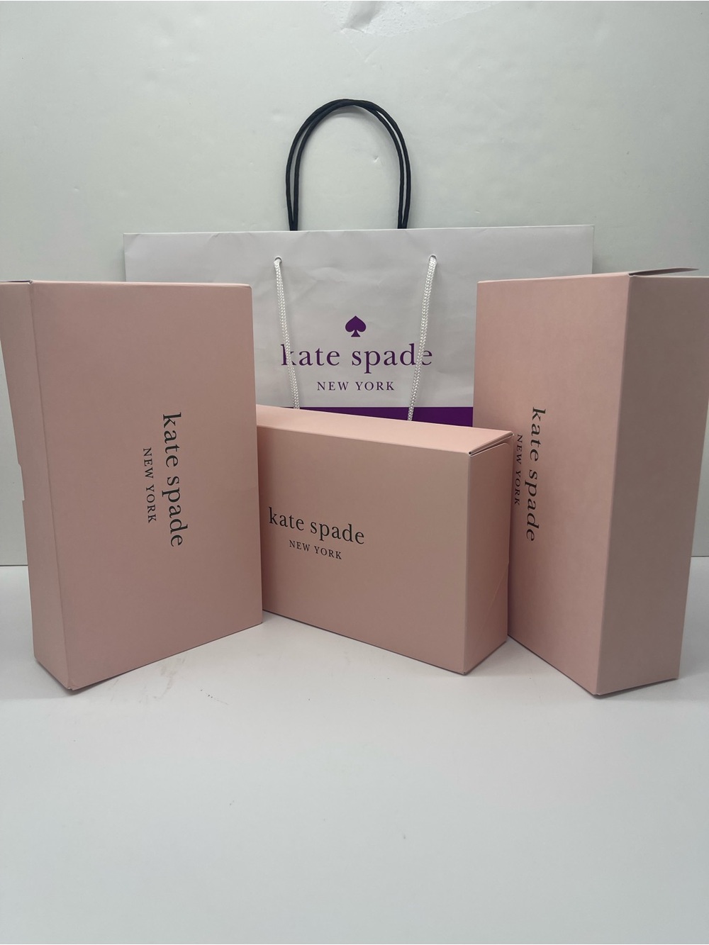 Kate Spade New York Empty Gift Boxes Set of 3 Authentic New Rectangular Boxes